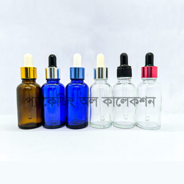 কাচের সিরাম বোতল ৬ কালার