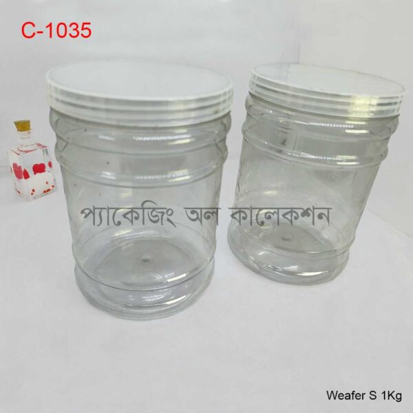 ওয়েফার প্লাস্টিক জার